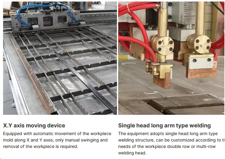 เครื่องเชื่อมสายแกน XY ความเร็วสูง ปรับความปลอดภัยเต็มอัตโนมัติ แผ่นรั้ว เครื่องเชื่อมสาย Mesh 2