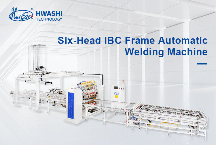 อัตโนมัติ IBC เครื่องปั่นกรีดสําหรับ IBC Tote กรงกรอบสายการผลิต
