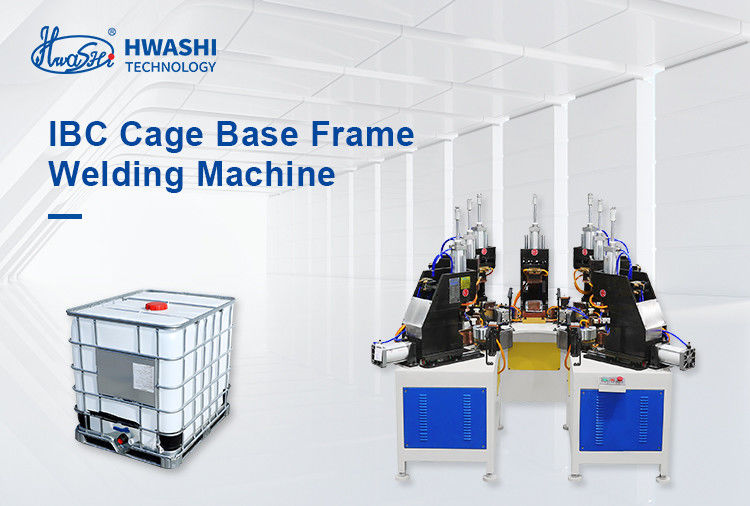 HWASHI IBC เครื่องเชื่อมกรอบกรง เครื่องเชื่อมกรอบฐานกรง IBC