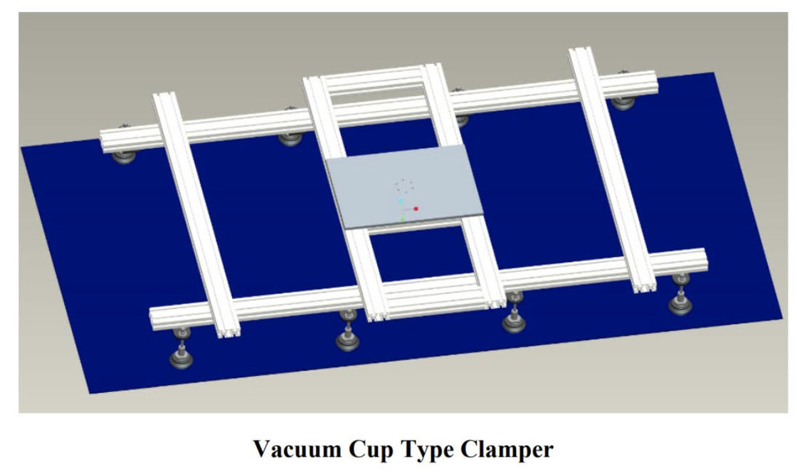 อุตสาหกรรมการจัดการและ palletizing โรบอตกับการดูดแก้ว gripper สําหรับแผ่นแผ่นเบา