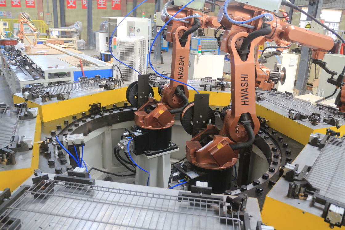 หกแกน อุตสาหกรรม MIG โรบอตปั่น สําหรับการเก็บเก็บ Wire Shelf มุม Shelf โรบอตปั่น