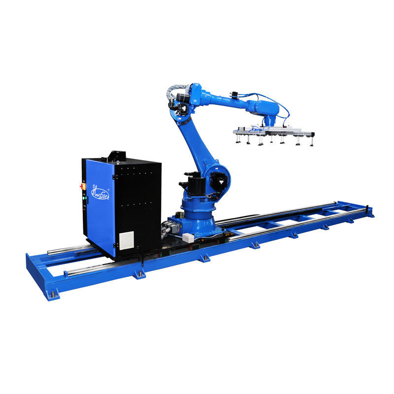 อุตสาหกรรมการจัดการและ palletizing โรบอตกับการดูดแก้ว gripper สําหรับแผ่นแผ่นเบา