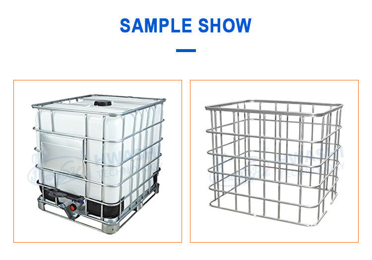 เครื่องปั่นกรงบรรจุสินค้ากลางขนาดใหญ่ไฟฟ้าสําหรับการผลิตกรง IBC Tote