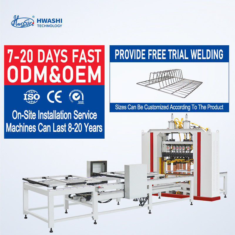 Hwashi เครื่องปั่นสายไฟสําหรับกรงสัตว์ เครื่องปั่นสปอตเมทัลเมชที่เร็วอัตโนมัติ