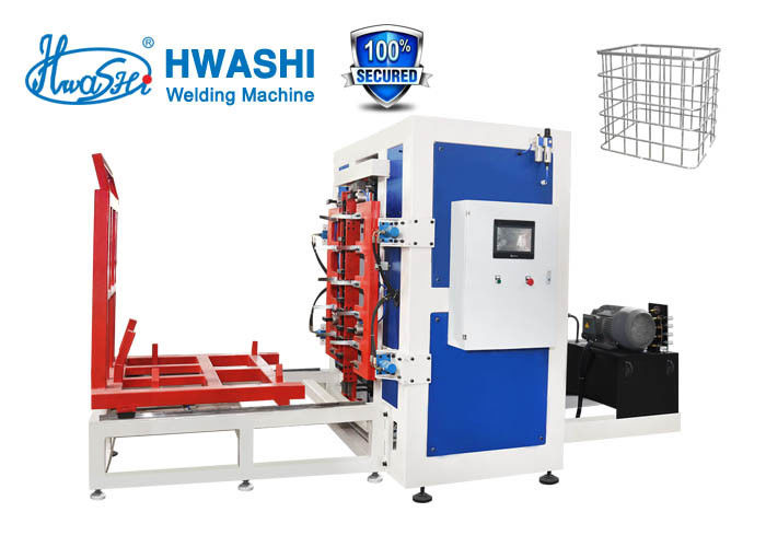 โรงงาน Hwashi IBC Grid สายการผลิตกรอบกรง IBC เครื่องล็อคกรอบกรง IBC