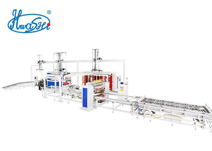 โรงงาน Hwashi IBC Grid สายการผลิตกรอบกรง IBC เครื่องล็อคกรอบกรง IBC