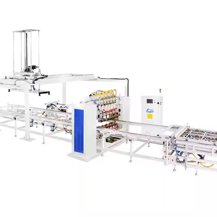 Hwashi IBC Cage Frame อัตโนมัติ เครื่องปั่น สายการผลิต เครื่องปั่น Mesh