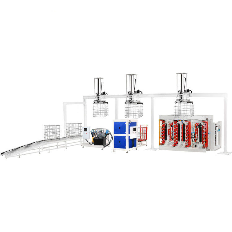 เครื่องทํากรง IBC อัตโนมัติเต็มใหม่ 1oool ความจุ ความถี่ สแตนเลส Grating สายผลิตการปั่น ความดันปั๊มที่น่าเชื่อถือ
