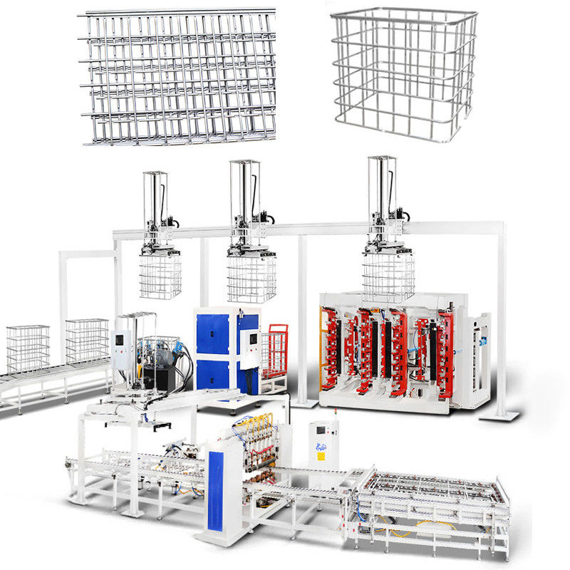 เครื่องทํากรง IBC อัตโนมัติเต็มใหม่ 1oool ความจุ ความถี่ สแตนเลส Grating สายผลิตการปั่น ความดันปั๊มที่น่าเชื่อถือ