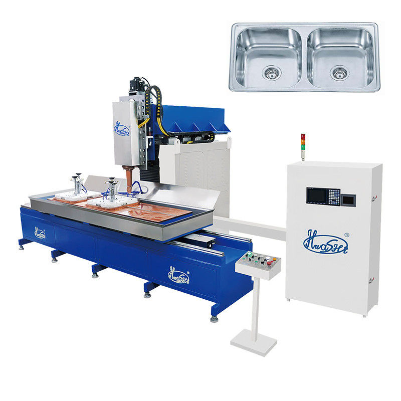 Hwashi อัตโนมัติ 304 สแตนเลส ซิงค์ Rolling Seam เครื่องเชื่อม CNC ซิงค์ เครื่องเชื่อม / Undermount ห้องครัวซิงค์