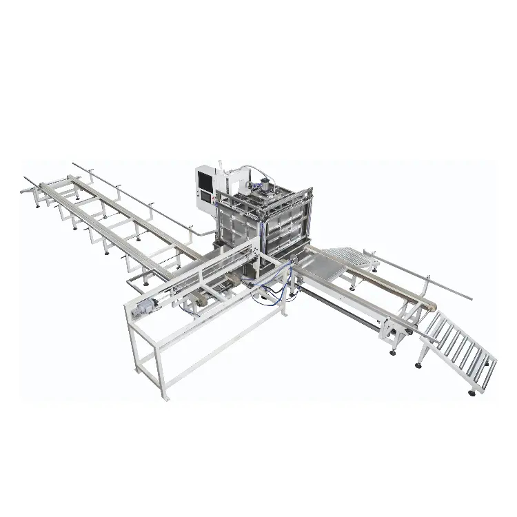 สายการผลิตอัตโนมัติ IBC Grid Cage Frame สายการทดสอบการรั่วไหลของถัง IBC แบบอัตโนมัติเต็ม