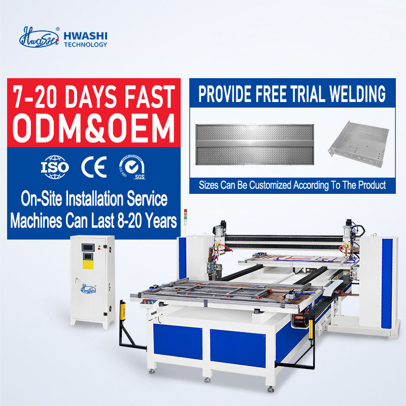 เครื่องปั่นจุดสายใย Mesh อัตโนมัติ Hwashi ด้วยหัวปั่นที่ควบคุมได้อย่างอิสระ 6-16 หัว, ระบบควบคุม PLC-based, และอุปกรณ์ไฟฟ้า IGBT Inverter