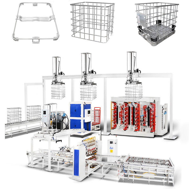 ประสิทธิภาพการบิด 20-25 วินาที IBC Tote Cage เครื่องปั่น โวลเตจ 380V ปรับปรุงตามความต้องการของสินค้าของคุณ