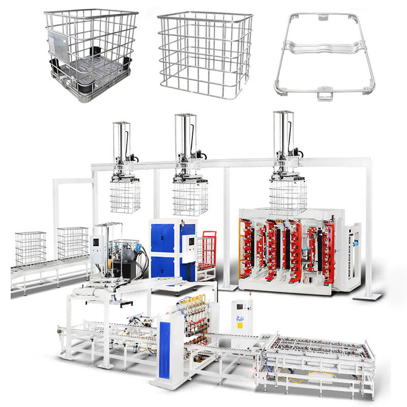 ประสิทธิภาพการบิด 20-25 วินาที IBC Tote Cage เครื่องปั่น โวลเตจ 380V ปรับปรุงตามความต้องการของสินค้าของคุณ