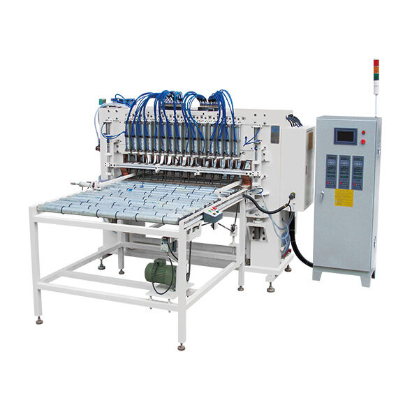 Hwashi 20-Head 380V 2 Phase PLC Control อัตโนมัติเครื่องปั่นจุดที่มีความหนาในการปั่น 3+3mm สําหรับเหล็กไร้ขัด