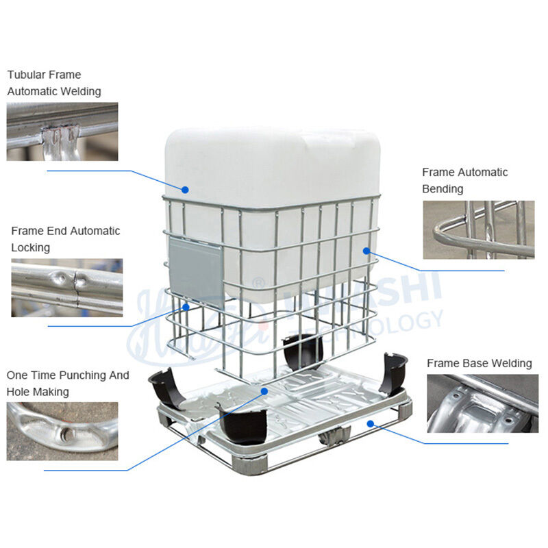 เครื่องเชื่อมถัง IBC แบบกรง ประสิทธิภาพการดัด 20 ถึง 25 วินาที พร้อมระบบควบคุม PLC และเวลาทดสอบการสั่นสะเทือน 0 ถึง 1 ชั่วโมง