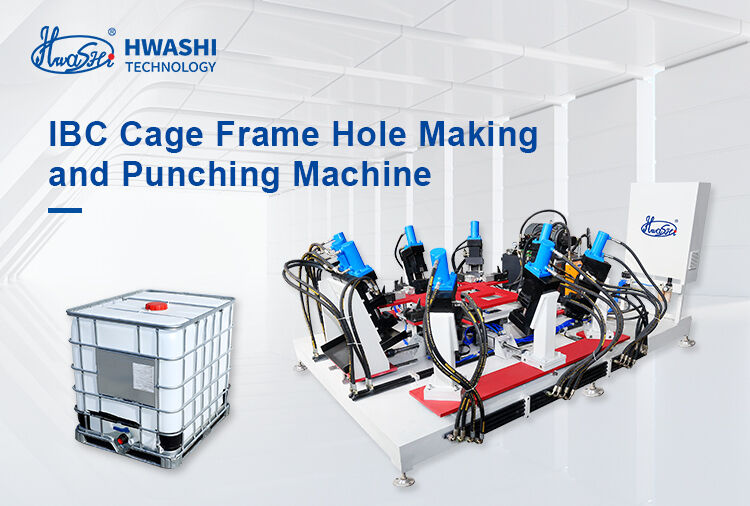 IBC Cage Frame Hole Punching Machine Hydraulic High Efficiency 15-25sec Per Frame Rapid Punching