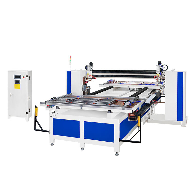 PLC Control Multi Head Spot Welding Machine 3+3mm Firm Welding Door Panel Automatic
